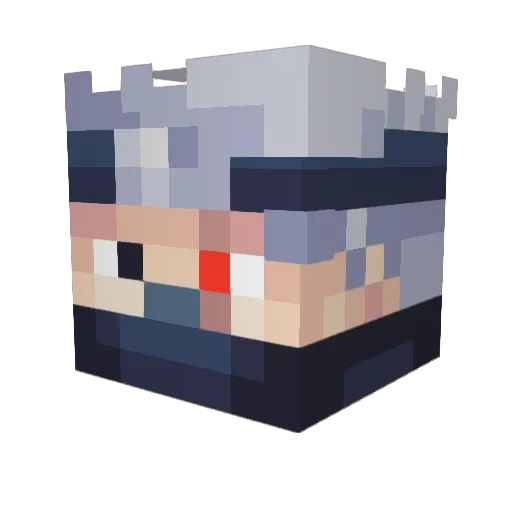 PeachyKihn Minecraft avatar head, 3D render