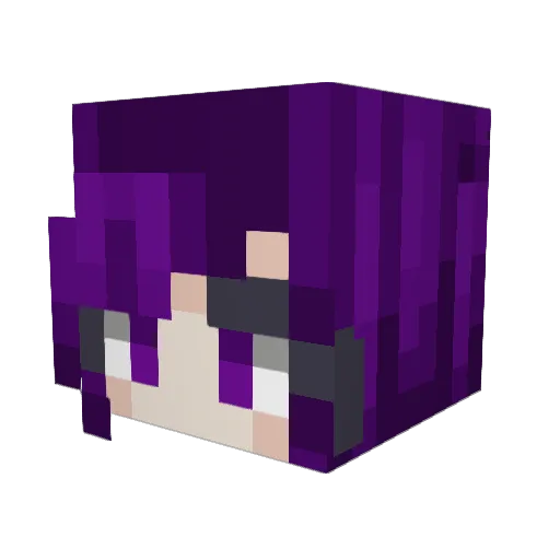 PeachyKreme Minecraft avatar head, 3D render