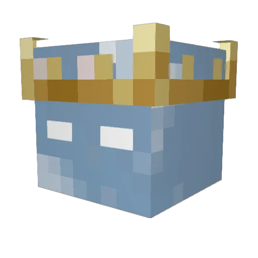 PeachyRanger783 Minecraft avatar head, 3D render