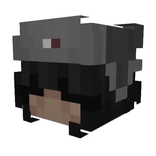 Peachy_707 Minecraft avatar head, 3D render