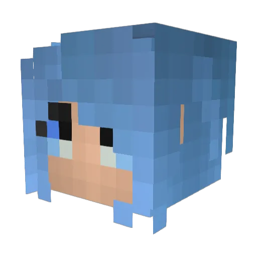 Peachy_Ice_Tea Minecraft avatar head, 3D render