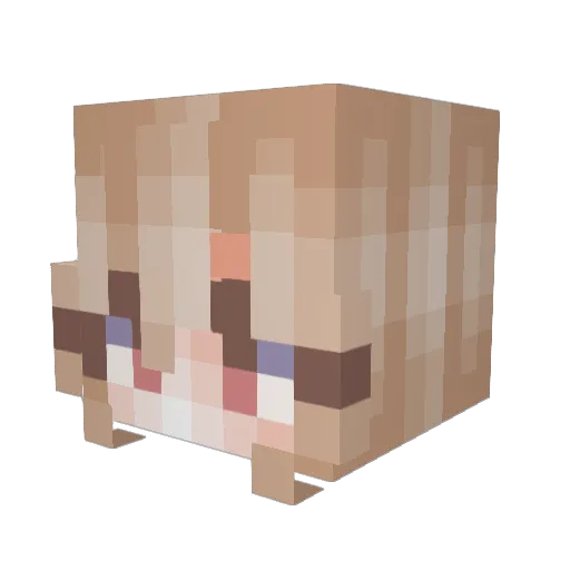 Peachybunnny Minecraft avatar head, 3D render