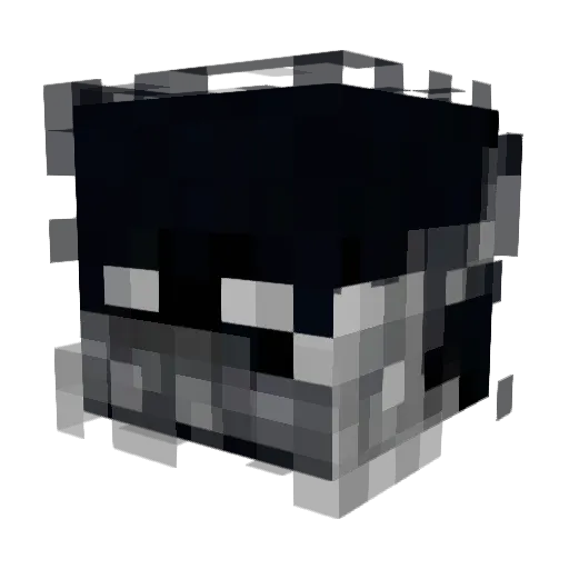 PeackSaS Minecraft avatar head, 3D render