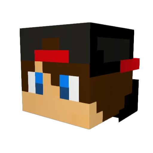 Peackeeper777 Minecraft avatar head, 3D render