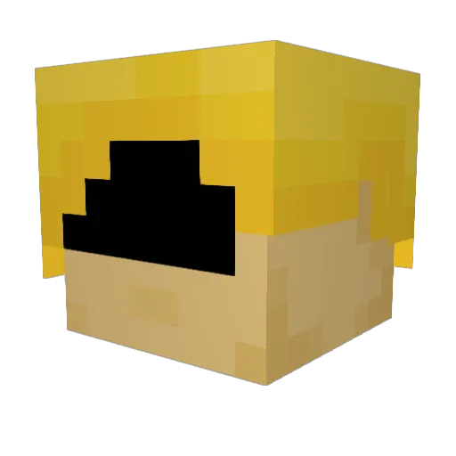 Peaco1243 Minecraft avatar head, 3D render