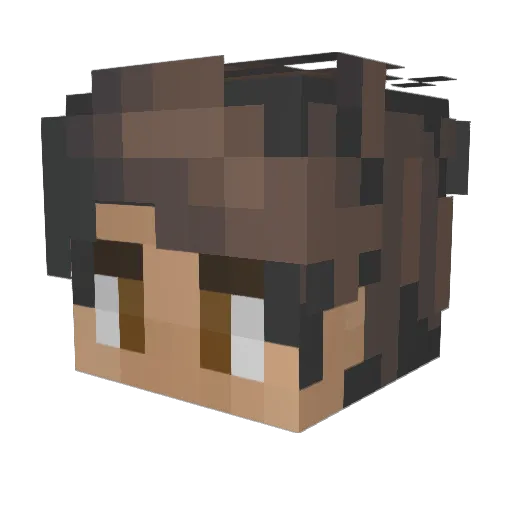 Peak6D Minecraft avatar head, 3D render