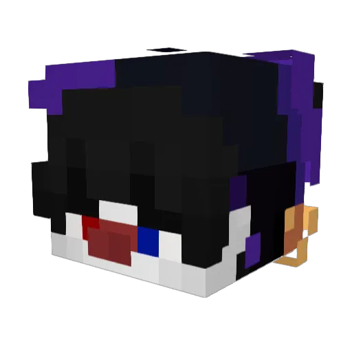PeakCave Minecraft avatar head, 3D render