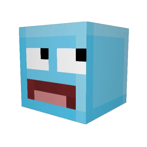 PeakGoat Minecraft avatar head, 3D render
