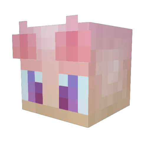 Peak_16y Minecraft avatar head, 3D render