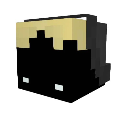 Peak_username Minecraft avatar head, 3D render