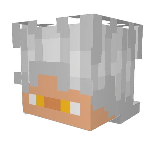 PeakisIand Minecraft avatar head, 3D render