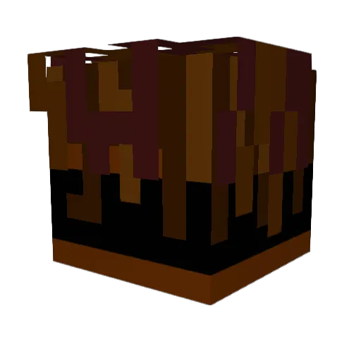 PeakofPain Minecraft avatar head, 3D render