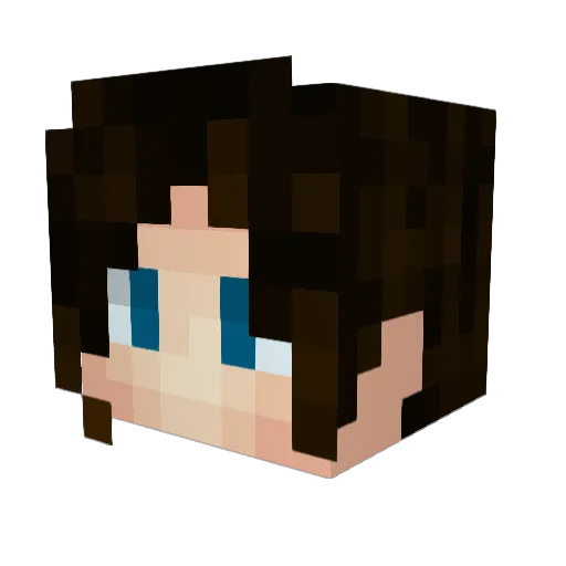 Peaktr Minecraft avatar head, 3D render