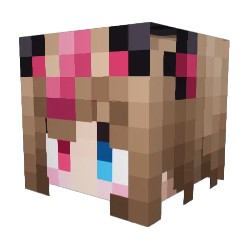PeakyBoi Minecraft avatar head, 3D render