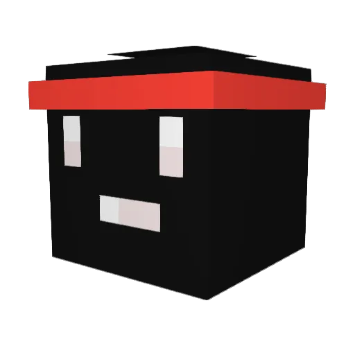 Peanut1432 Minecraft avatar head, 3D render