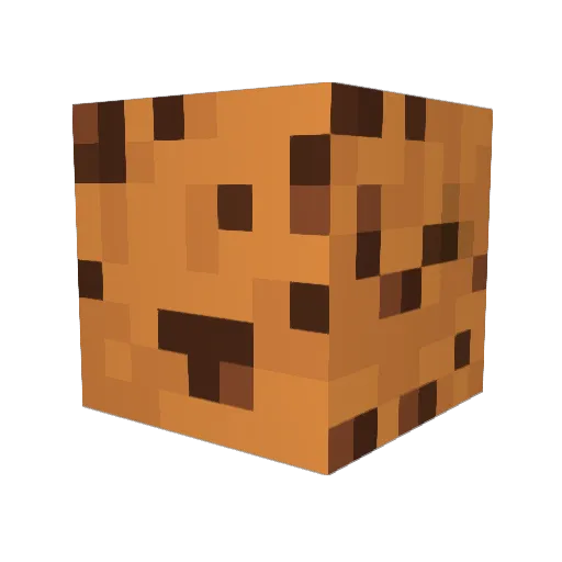 PeanutCup7 Minecraft avatar head, 3D render