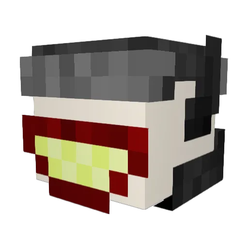 PeanutPro290 Minecraft avatar head, 3D render
