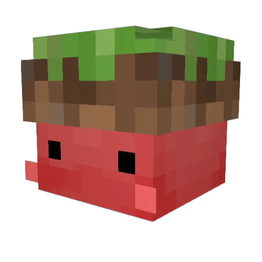 PeanutSparkle Minecraft avatar head, 3D render