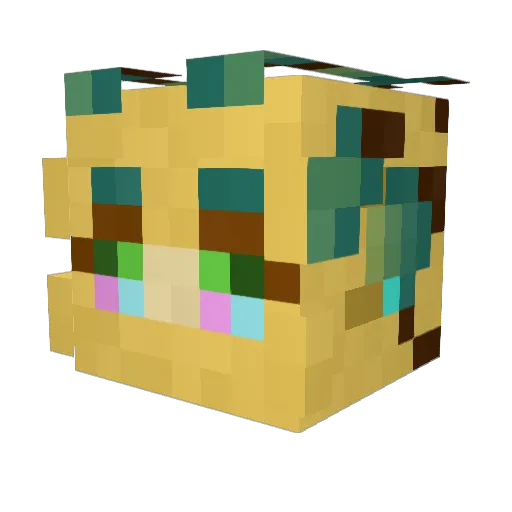 Peanut_Stone Minecraft avatar head, 3D render