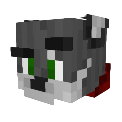 Peanutgal Minecraft avatar head, 3D render