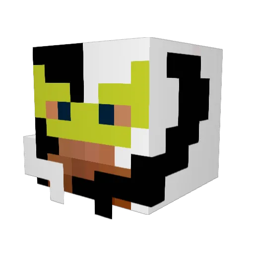 Peanutkid99 Minecraft avatar head, 3D render