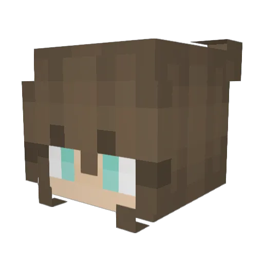 Peapod913 Minecraft avatar head, 3D render