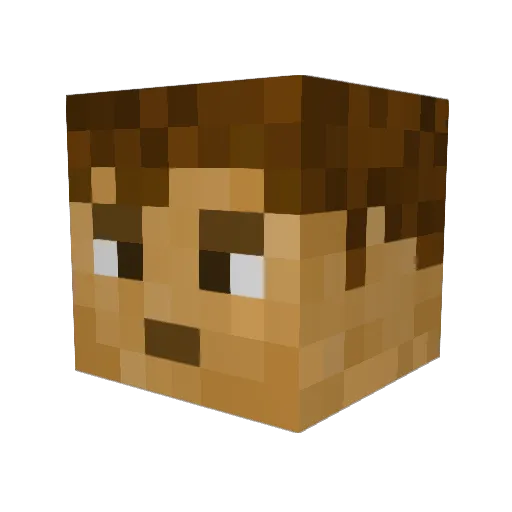 PearConnoisseur Minecraft avatar head, 3D render