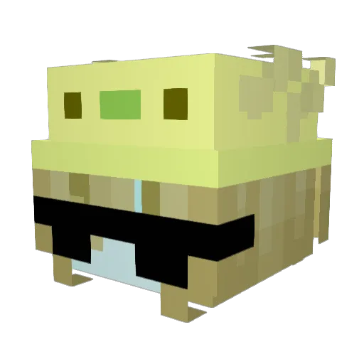 PearZack Minecraft avatar head, 3D render