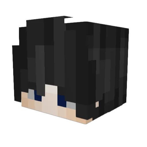 Pearl2812 Minecraft avatar head, 3D render
