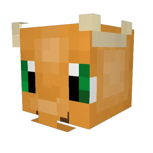 PearlDragon360 Minecraft avatar head, 3D render