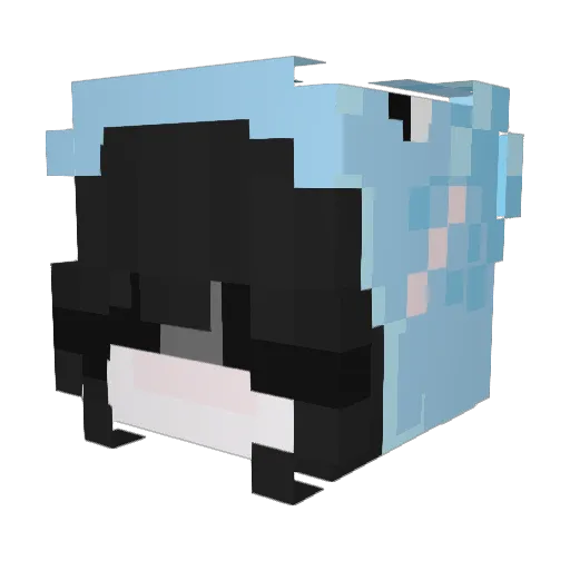 PearlPixiee Minecraft avatar head, 3D render