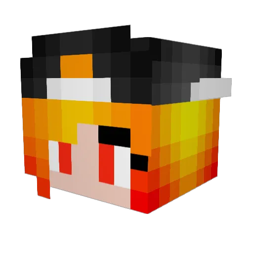 PearlTerrapin Minecraft avatar head, 3D render