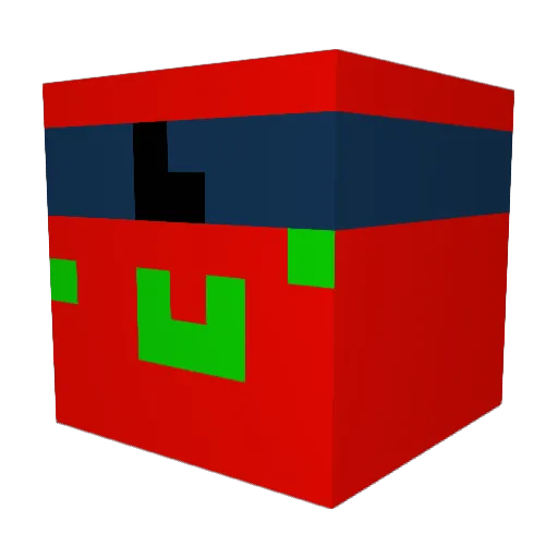 PearlV3 Minecraft avatar head, 3D render