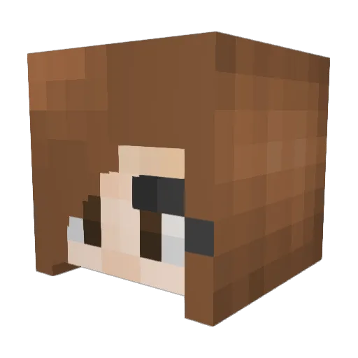 Pearl_Oreos1223 Minecraft avatar head, 3D render
