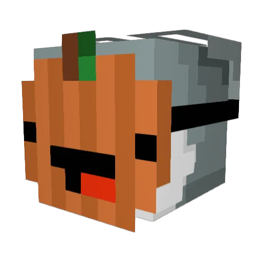 Pearlss_ Minecraft avatar head, 3D render
