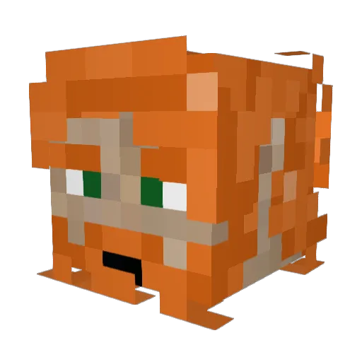 PearsR_Good Minecraft avatar head, 3D render