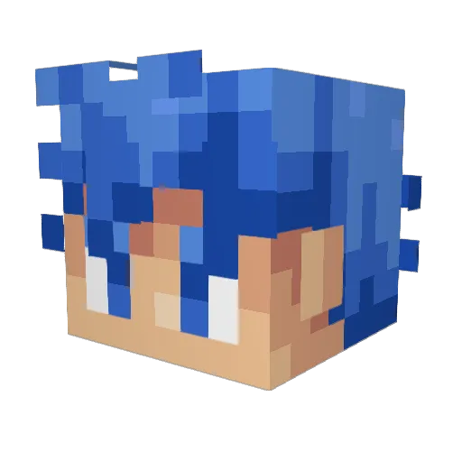 Peasant8881 Minecraft avatar head, 3D render
