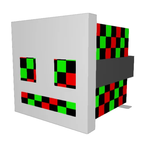 PeasantKing Minecraft avatar head, 3D render