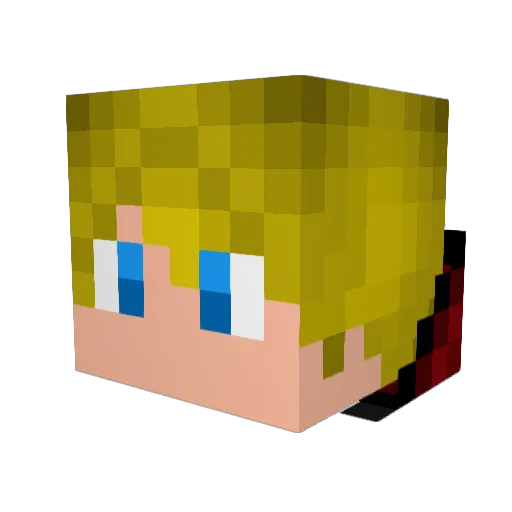 Peashooter1980 Minecraft avatar head, 3D render