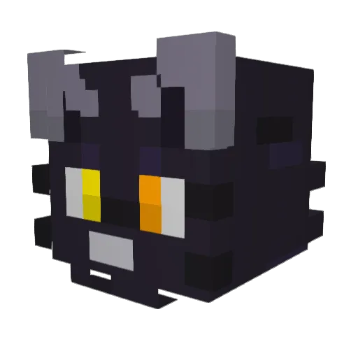 PebbleCat_ Minecraft avatar head, 3D render