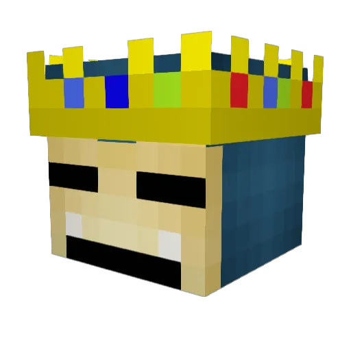 Pebbles0806 Minecraft avatar head, 3D render