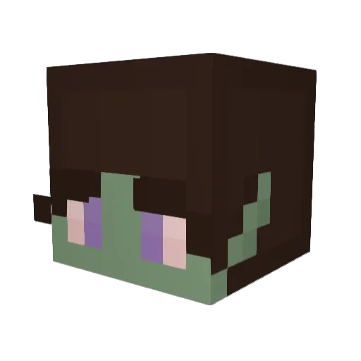 Pebblestream Minecraft avatar head, 3D render