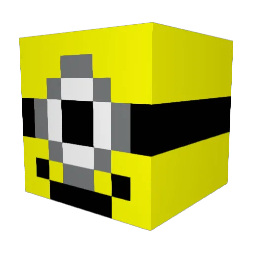 Pebkat2 Minecraft avatar head, 3D render