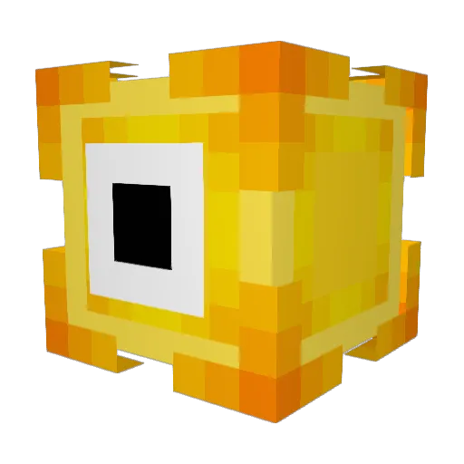 Pebll Minecraft avatar head, 3D render