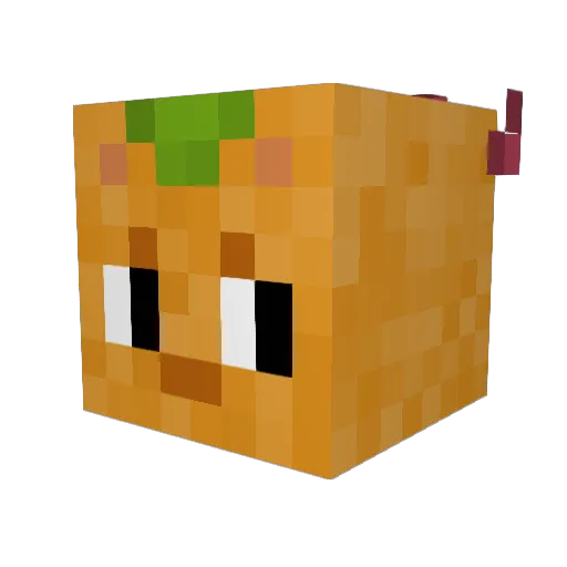Pebzis Minecraft avatar head, 3D render