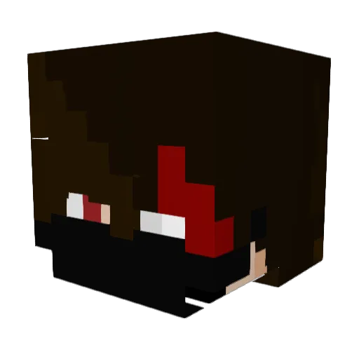 Pecart Minecraft avatar head, 3D render