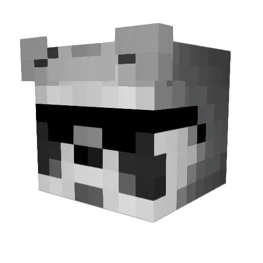 Pecchugas777 Minecraft avatar head, 3D render