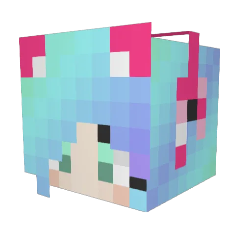 PechSigma Minecraft avatar head, 3D render