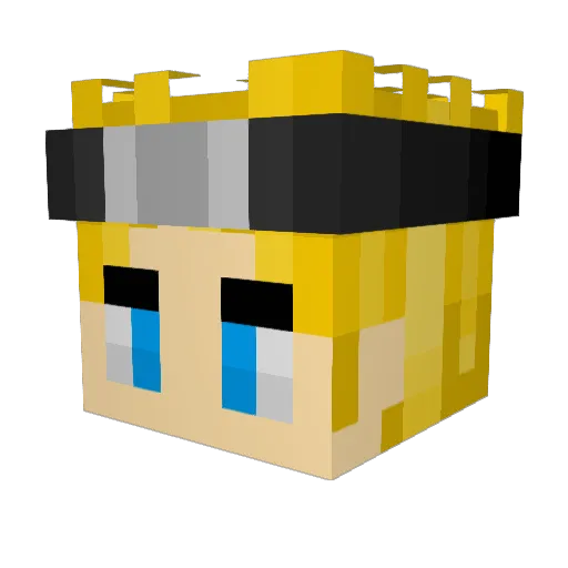 PecheurDlaNuit Minecraft avatar head, 3D render