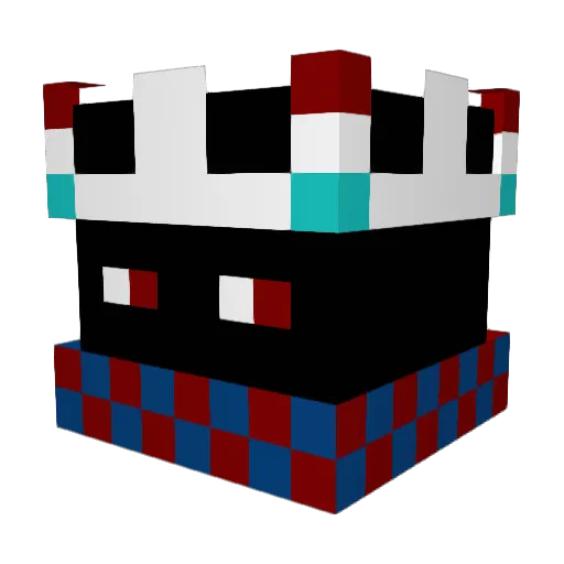 PeckerStar Minecraft avatar head, 3D render